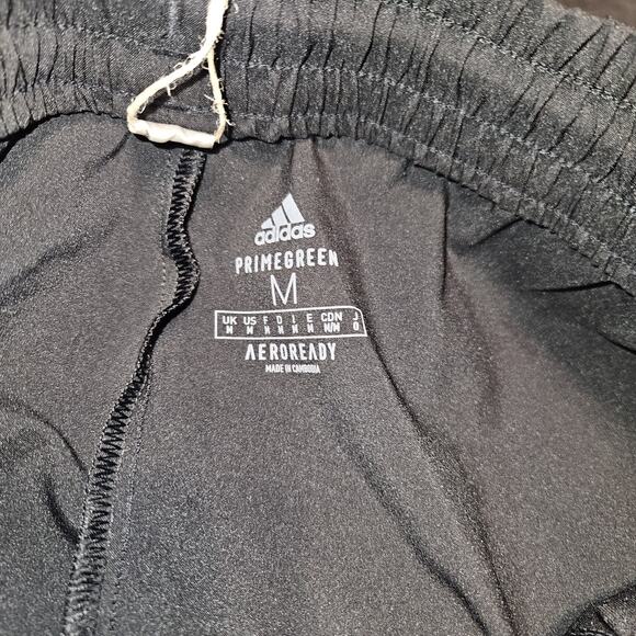 Adidas Mens PrimeGreen Aeroready Club 3 Stripe Shorts Black/White Medium GL5411 - Picture 6 of 6